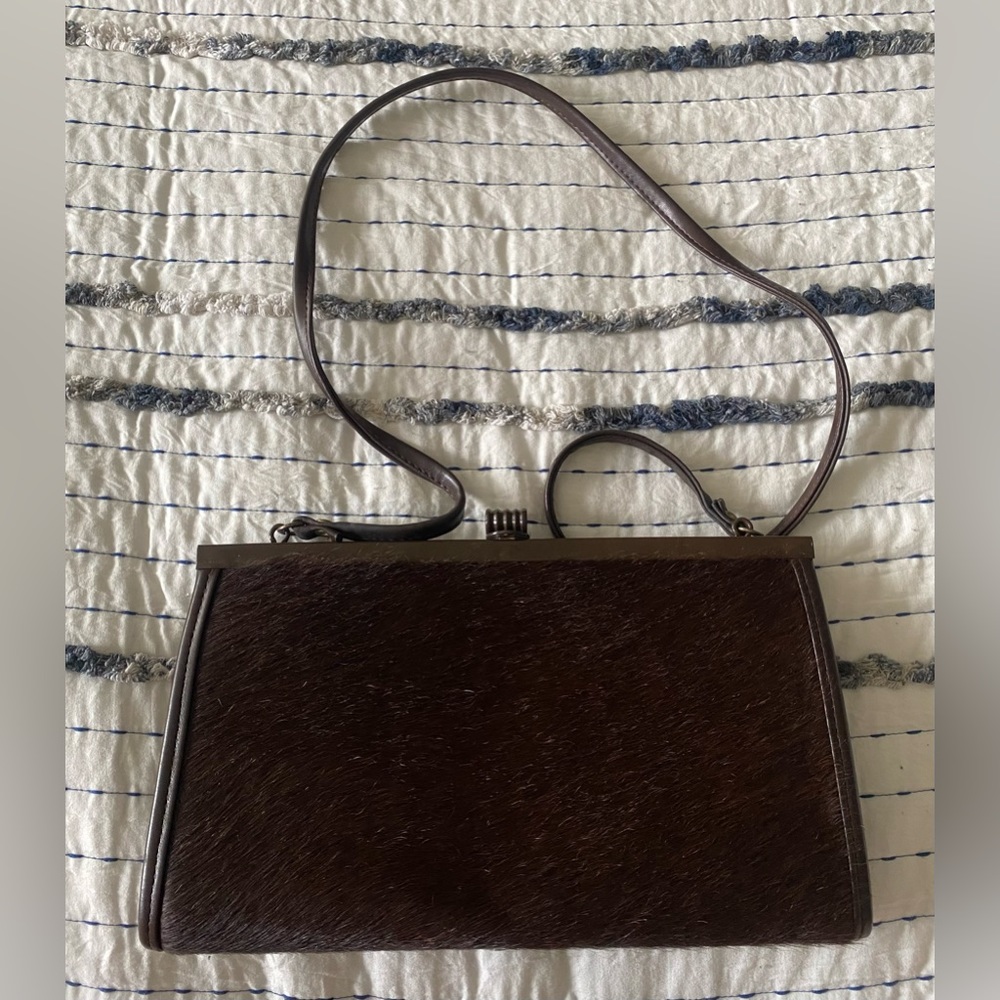 Vintage Real Fur Clutch Bag